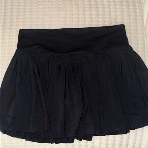 Black Pleated Mini Skirt